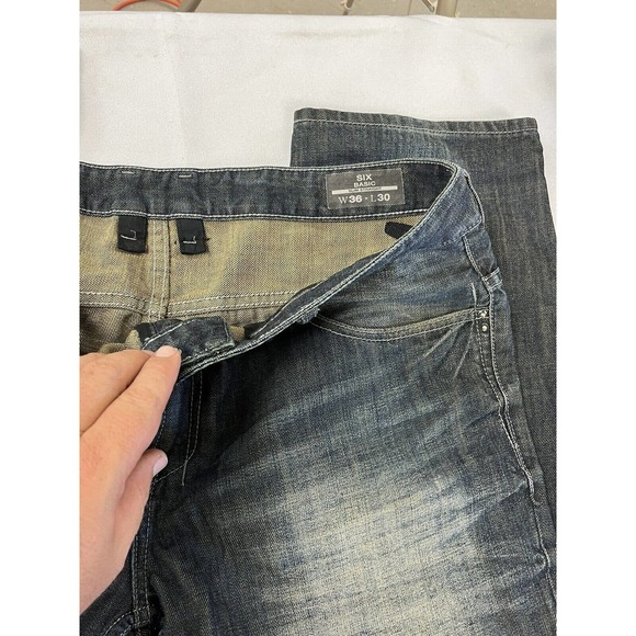 Buffalo Jeans Mens 36x30 Six Basic Slim Straight Denim 100% Cotton - Picture 6 of 11